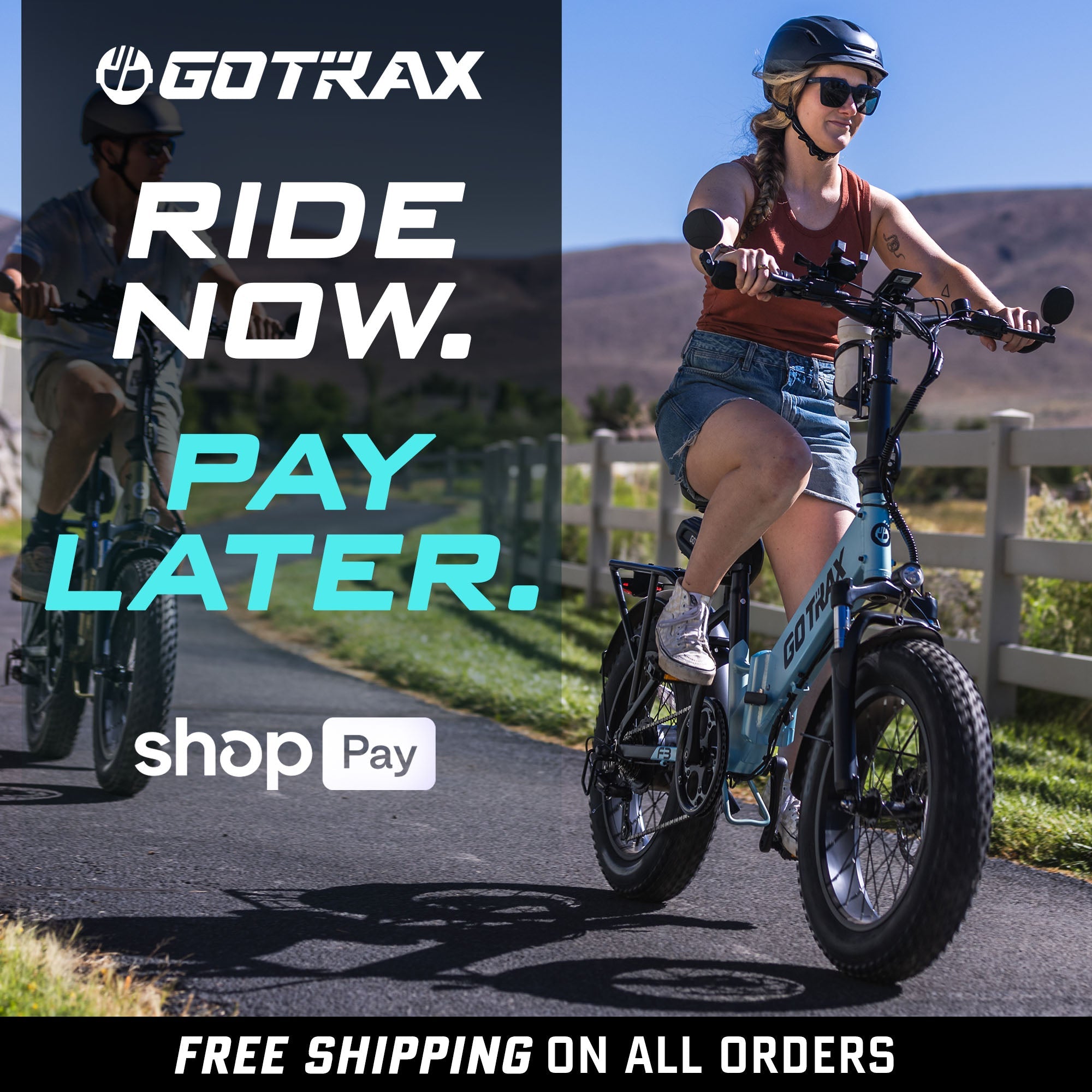 F3 Fat Tire Folding E - Bike 2.0 - GOTRAX